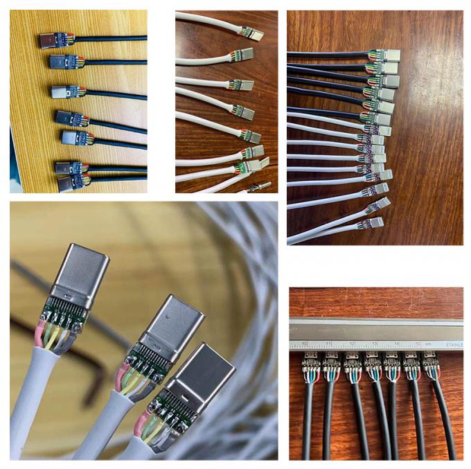 Multi Core Cable USB 4.0 Connector Soldering Machine Automatisch 2