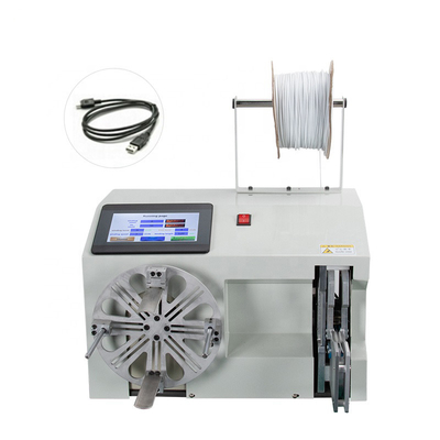 Semi-automatische 30 meter lange kabel wikkelmachine Data draad stroomkabel Winding And Tie Machine