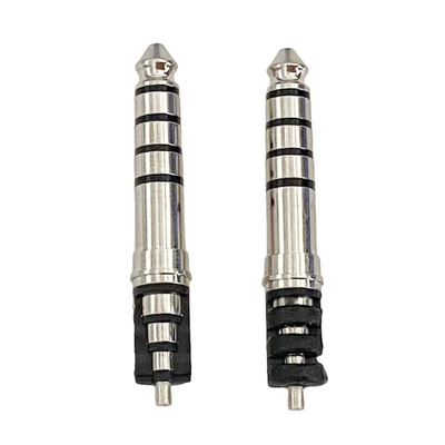 Nickel geplatte stekker koptelefoon stekker 4,4 mm 5 polen 33L mannelijke audio connector