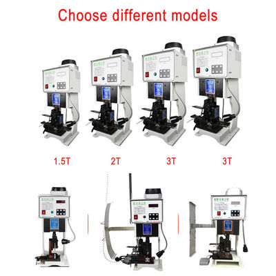 Semi-automatische terminalcrimpmachine met 15KN drukvermogen 220V 50Hz en 0,45KW stroomverbruik