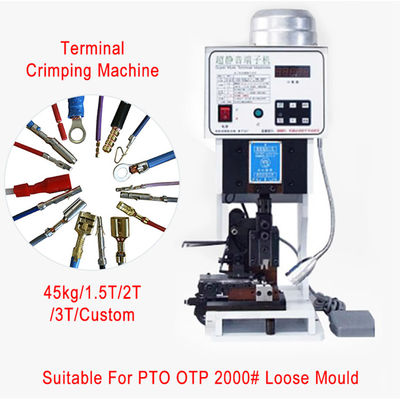 Semi-Automatic Terminal Crimping Machine with 0.75KW Motor Power 15KN Pressing Ability and 220V 50Hz Power Supply