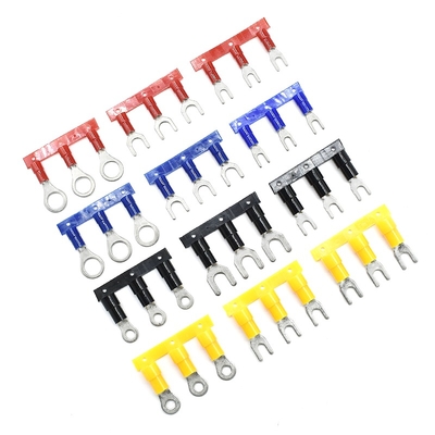 Qwt 10 Awg Geïsoleerde Vork Terminal Bedrading Krimptang Terminal Spade Terminal Connector