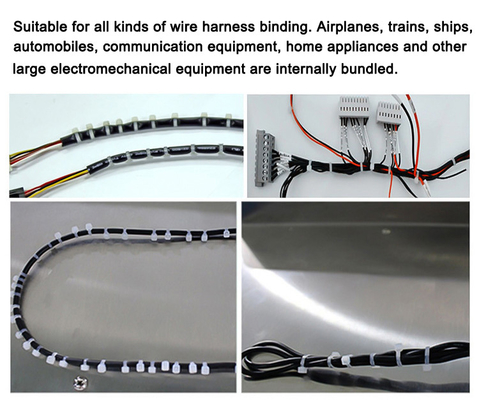 Automatische het Voeden PLC Zelfsluitende Nylon Kabel Bindende Machine