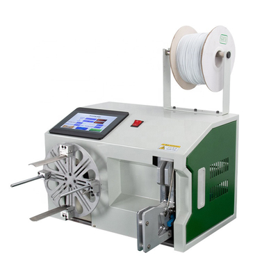 Semi-automatische 30 meter lange kabel wikkelmachine Data draad stroomkabel Winding And Tie Machine