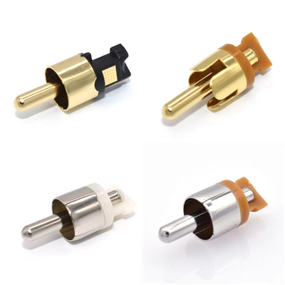 Op maat gemaakte RCA-plugs Audio-plugs Video-plugs AV-man voor AV-kabels